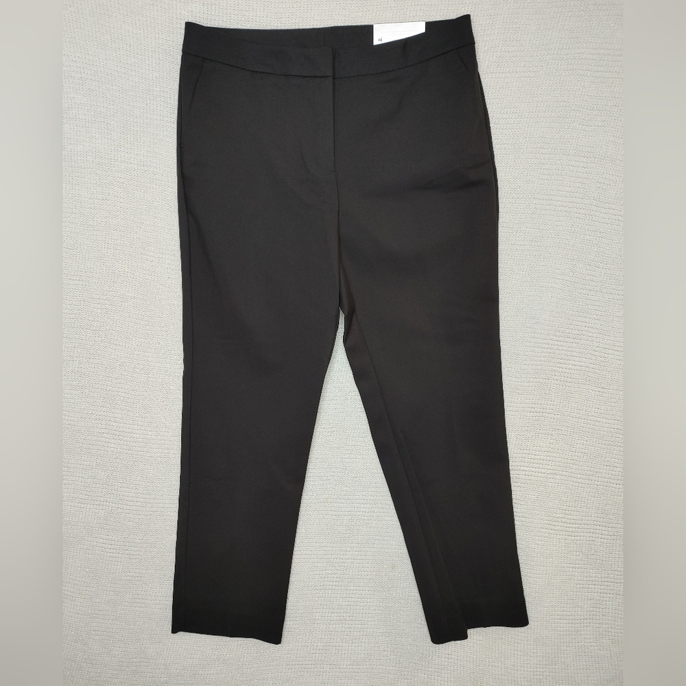 CHICO'S FLEX WAISTBAND ANKLE TROUSER, BLACK CHICO'S 1.5R/ US 10R - Picture 2 of 10